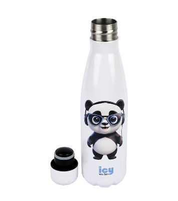 Buy Hot & Cold Stylish SS Cola Water Bottle 450 ML Panda Party at Best Price In Bangladesh