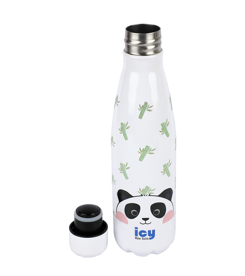Buy Hot & Cold Stylish SS Cola Water Bottle 450 ML Panda Peekat Best Price In Bangladesh