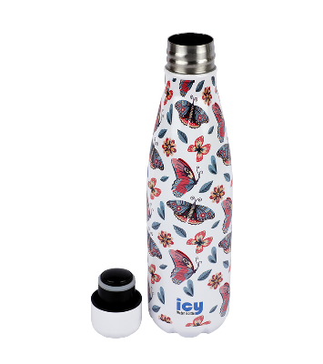 Buy Hot & Cold Stylish SS Cola Water Bottle 450 ML Butterfy Bliss at Best Price In Bangladesh
