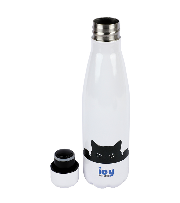 Buy Hot & Cold Stylish SS Cola Water Bottle 450 ML Peek A Boo Kitty at Best Price In Bangladesh