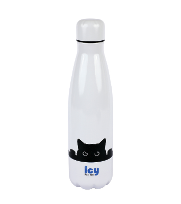 Buy Hot & Cold Stylish SS Cola Water Bottle 450 ML Peek A Boo Kitty at Best Price In Bangladesh