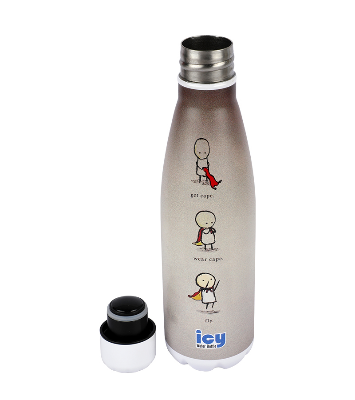 Buy Hot & Cold Stylish SS Cola Water Bottle 450 ML Get Caped at Best Price In Bangladesh