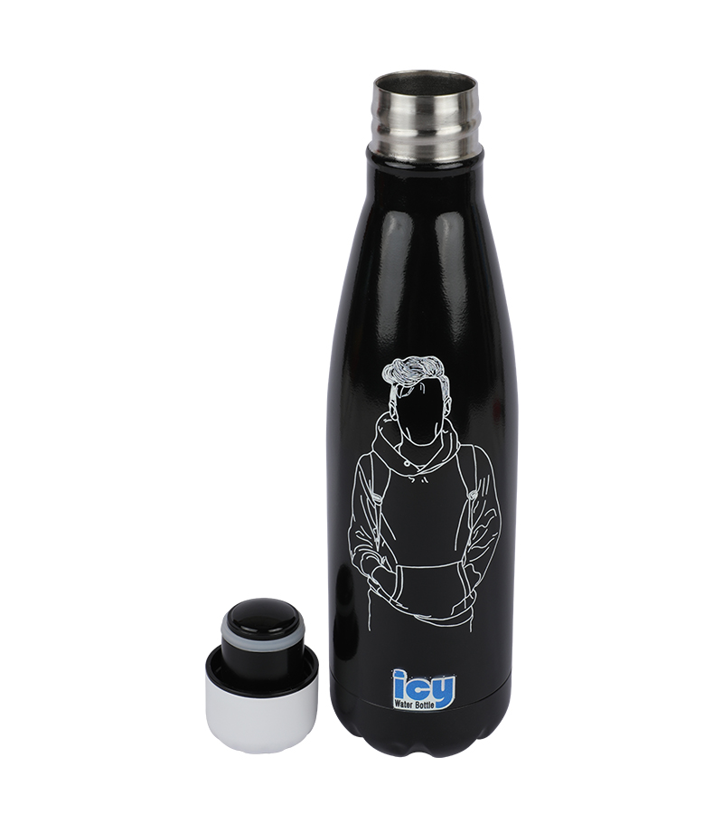 Buy Hot & Cold Stylish SS Cola Water Bottle 450 ML Urban Sketch at Best Price In Bangladesh