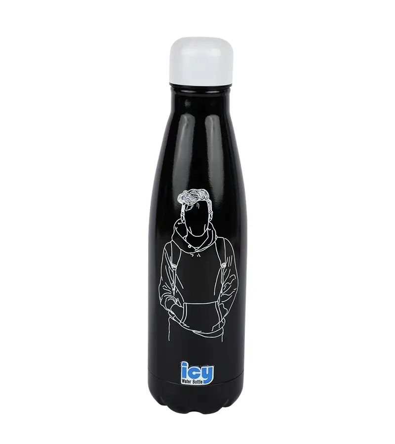 Buy Hot & Cold Stylish SS Cola Water Bottle 450 ML Urban Sketch at Best Price In Bangladesh