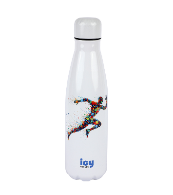 Buy Hot & Cold Stylish SS Cola Water Bottle 450 ML Power Up at Best Price In Bangladesh