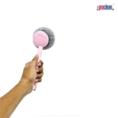 Picture of Silver Gold Scourer With Handle_SS-0971_3 pcs pack