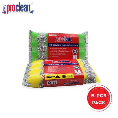 Picture of 6 Pcs Pack Big kitchen Cleaning Scouring Pad_BS-0469-6