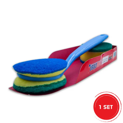 Picture of Proclean 1 Set - Double Functio Cleaning Sponge Brush With Brush Refill_FCB-9906