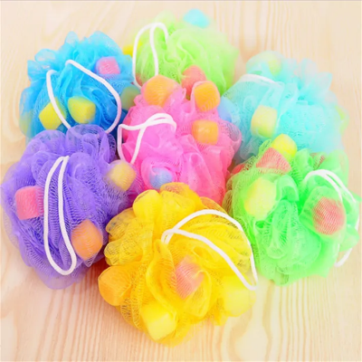 Picture of Proclean Colorful Soft Sponge Bath Bubble Ball Foaming Shower
 Mesh Body Skin Cleaner Exfoliating Scrubber Back Brush 
Bathroom Accessories SPONGE BB-1046