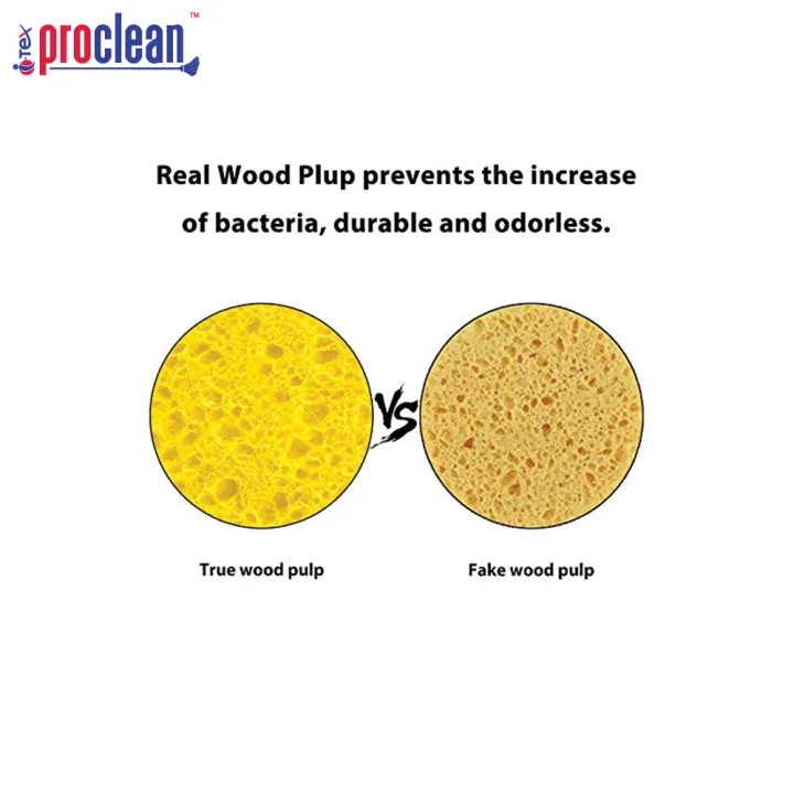 Picture of 12 Pieces Thick Cleaning Scrubbing Sponge, Kitchen Cellulose
 Dish Sponge for Removing Hard Dirt, Oil, Non-Scratch on
 Windows Non-Stick Pan_CS-0247-12