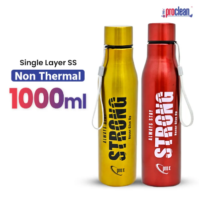 Picture of Proclean Stainless Steel Vacuum Insulated Cola Shape (1000ml)Single Layer SS Non Thermal Printed Water Bottle_WB-2159