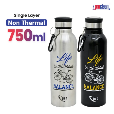 Picture of Proclean Stainless Steel Vacuum Insulated (750ml)Single Layer
 Non Thermal Printed Water Bottle_WB-2197