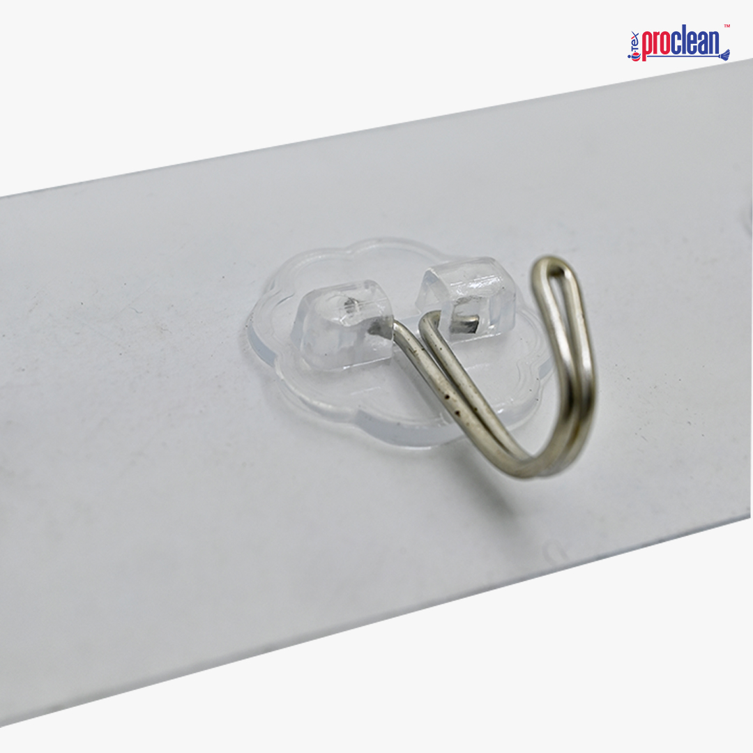 Picture of Adhesive Hooks_WH-2227 (Set of 6 Pcs) for Hanging Heavy Weights
 - Bathroom & Kitchen - Waterproof Clear Hooks, Kitchen Accessories, and More - No Drilling Required - Great Choice for Your Home Improvement