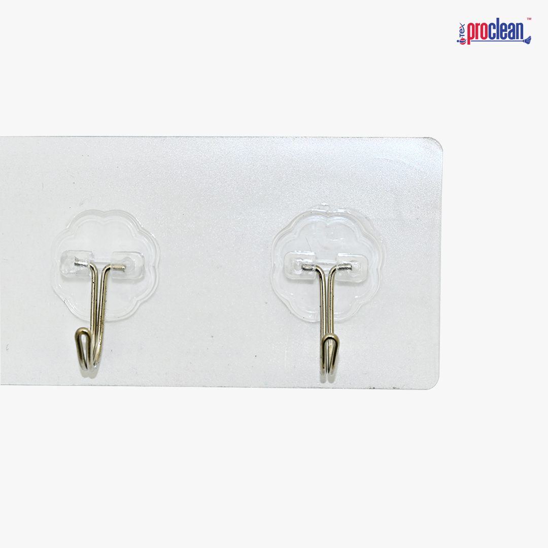 Picture of Adhesive Hooks_WH-2227 (Set of 6 Pcs) for Hanging Heavy Weights
 - Bathroom & Kitchen - Waterproof Clear Hooks, Kitchen Accessories, and More - No Drilling Required - Great Choice for Your Home Improvement