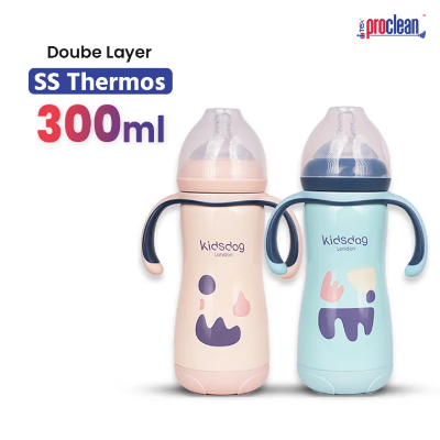 Picture of Proclean Kidzee Colorful Feeder Bottle_FB-1701
 (300ml) High Graded SS Thermos with a Soft silicone spout and Both Side Handle to Have Grip Well for Kids & Baby’s