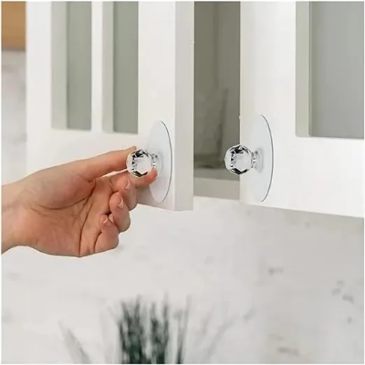 Picture of 8pcs Diamond wall hook self adhesive stylish design for multipurpose use