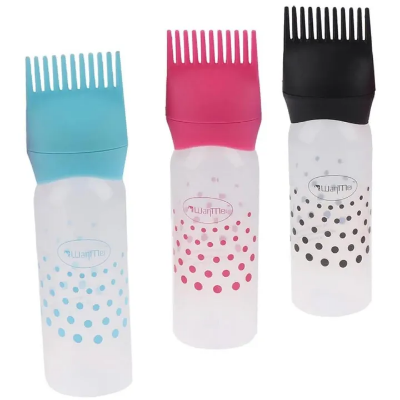 Picture of Multi-functional Hair Dyeing Treatment Oil Cream Shampoo Bottle Oil
 Coloring Dispensing Applicator Brush Tip Tool
