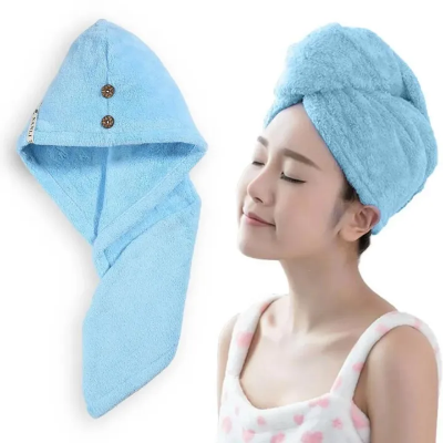 Picture of Magic Hair Wrap Bath Salon Towels Fast Drying
 Absorbent Cap for Women and Girls