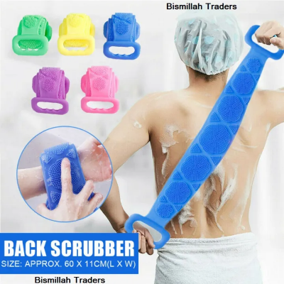Picture of Silicone Bath Body Brush, Shower Massager/Exfoliating Back
 Scrubber for Shower/Back Scratchier/Body Skin Scrubber Deep Clean