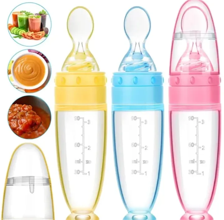 Picture of Silicone Feeding Spoon For Baby (Random Color)