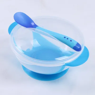 Picture of Soft Food-grade Silicone Long Handle Baby Infant Learning Feeding Spoon Flatware 1pcs