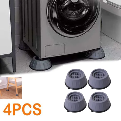 Picture of 4Pcs Anti Slip Washing Machine Feet Mats Refrigerator Dryer
 Anti Vibration Pads Universal Washer Pad Home Appliance