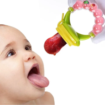 Picture of Baby Fruit Pacifier Fresh Food Feeder Teething Toy Teether Chosni
 Teat Pacifier Bottles