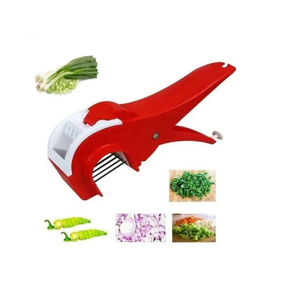 Picture of 2 in 1 Stainless Steel 5 Blade Vegetable Cutter with Peeler, Chilly,Onion
 Cutter With Lock System/Plastic Vegetable and Fruit Cutter