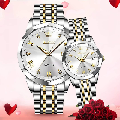 Buy Olevs Stainless Steel Fashionable Couple Watches at Best Price In Bangladesh