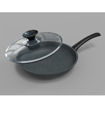 Buy TPR NS Marble Coated Fry Pan With Lid  22 CM at Best Price In Bangladesh