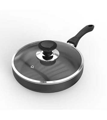 Picture of Topper Non Stick Glamour Fry Pan with Lid (Ash) -26 CM 