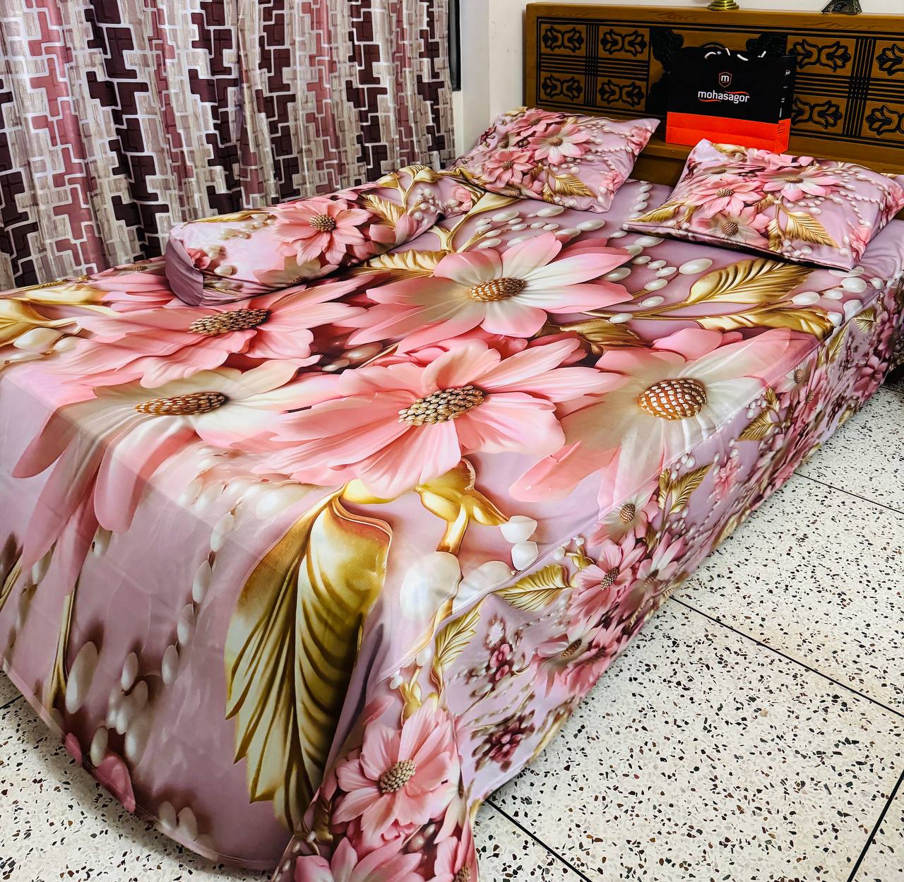 Picture of China Premium 3D Design Bed Sheet MS-951