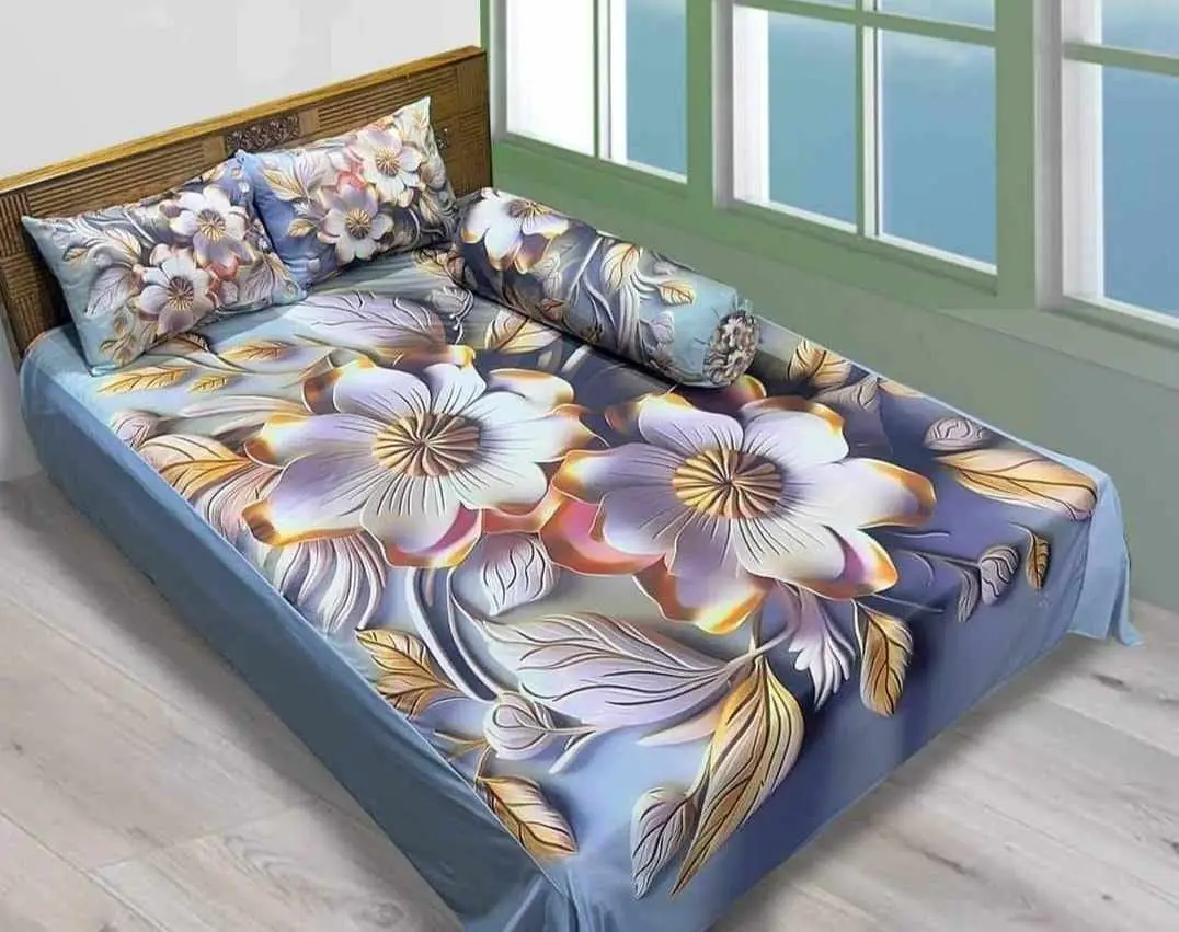 Buy China Premium 3D Design Bed Sheet - MS-954 at Best Price In Bangladesh