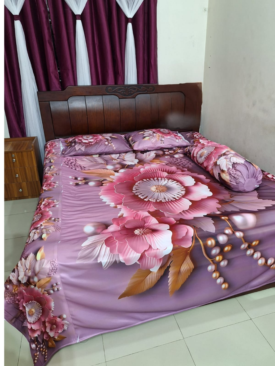 Buy China Premium 3D Design Bed Sheet - MS-956 at Best Price In Bangladesh
