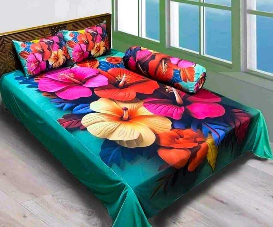 Buy China Premium 3D Design Bed Sheet - MS-960 at Best Price In Bangladesh