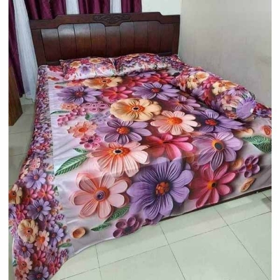 Buy China Premium 3D Design Bed Sheet - MS-962 at Best Price In Bangladesh