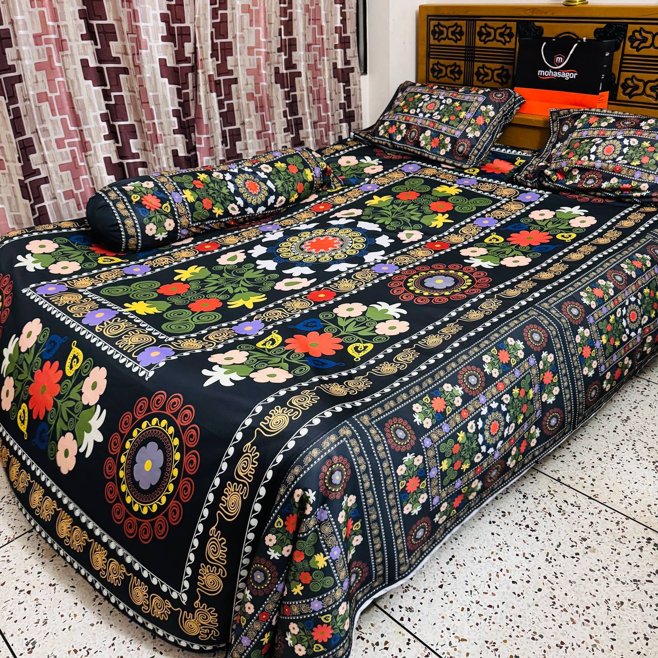 Buy China Premium 3D Design Bed Sheet - MS-964 at Best Price In Bangladesh