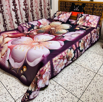 Buy China Premium 3D Design Bed Sheet - MS-963 at Best Price In Bangladesh