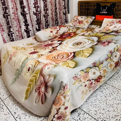 Buy China Premium 3D Design Bed Sheet - MS-968 at Best Price In Bangladesh