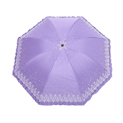 Buy ladies-fashionable-elegant-anti-uv-sunshade-print-border-lace-umbrella-multicolor  at Best Price In Bangladesh