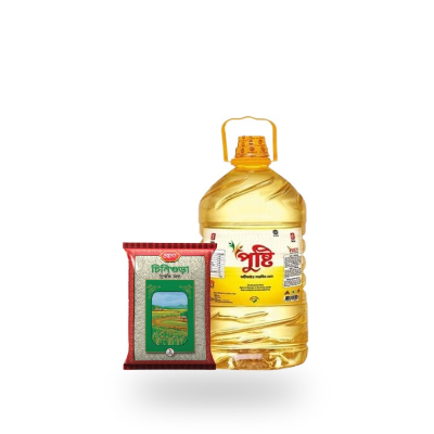 Buy Pusti Soybean Oil (সয়াবিন তেল) 5 Litre And PRAN Aromatic Chinigura Premium Rice 1Kg Online at Best Price