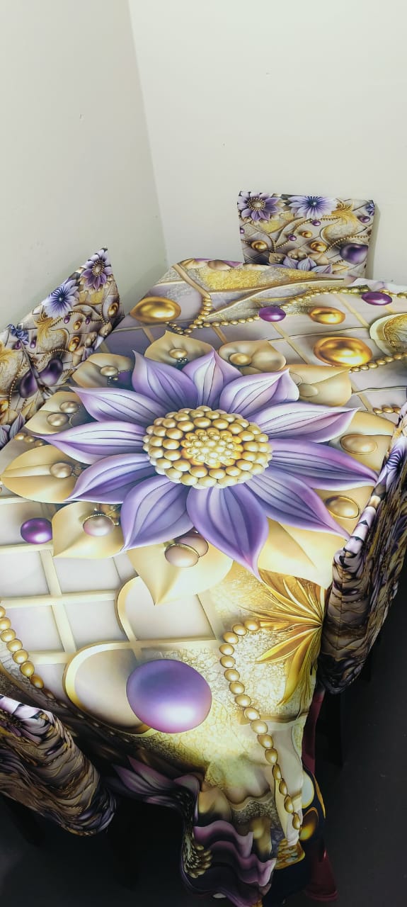 Buy China Premium 3D Print Table Cloth Set - MS-751 at Best Price In Bangladesh