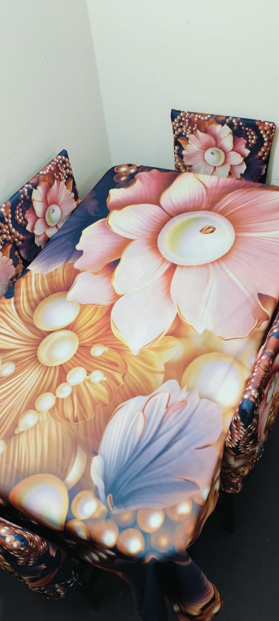 Buy China Premium 3D Print Table Cloth Set - MS-756  at Best Price In Bangladesh