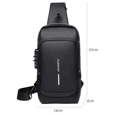 Buy  Multifunction Patent Leather Waterproof Crossbody Anti-theft Travel Bag at Best Price In Bangladesh