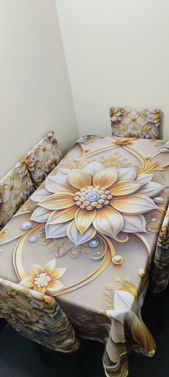 Buy china-premium-3d-print-table-cloth-set-ms-758  at Best Price In Bangladesh