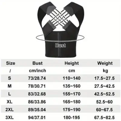 Buy Premium Adjustable Back Posture Corrector Belt for  at Best Price In Bangladesh