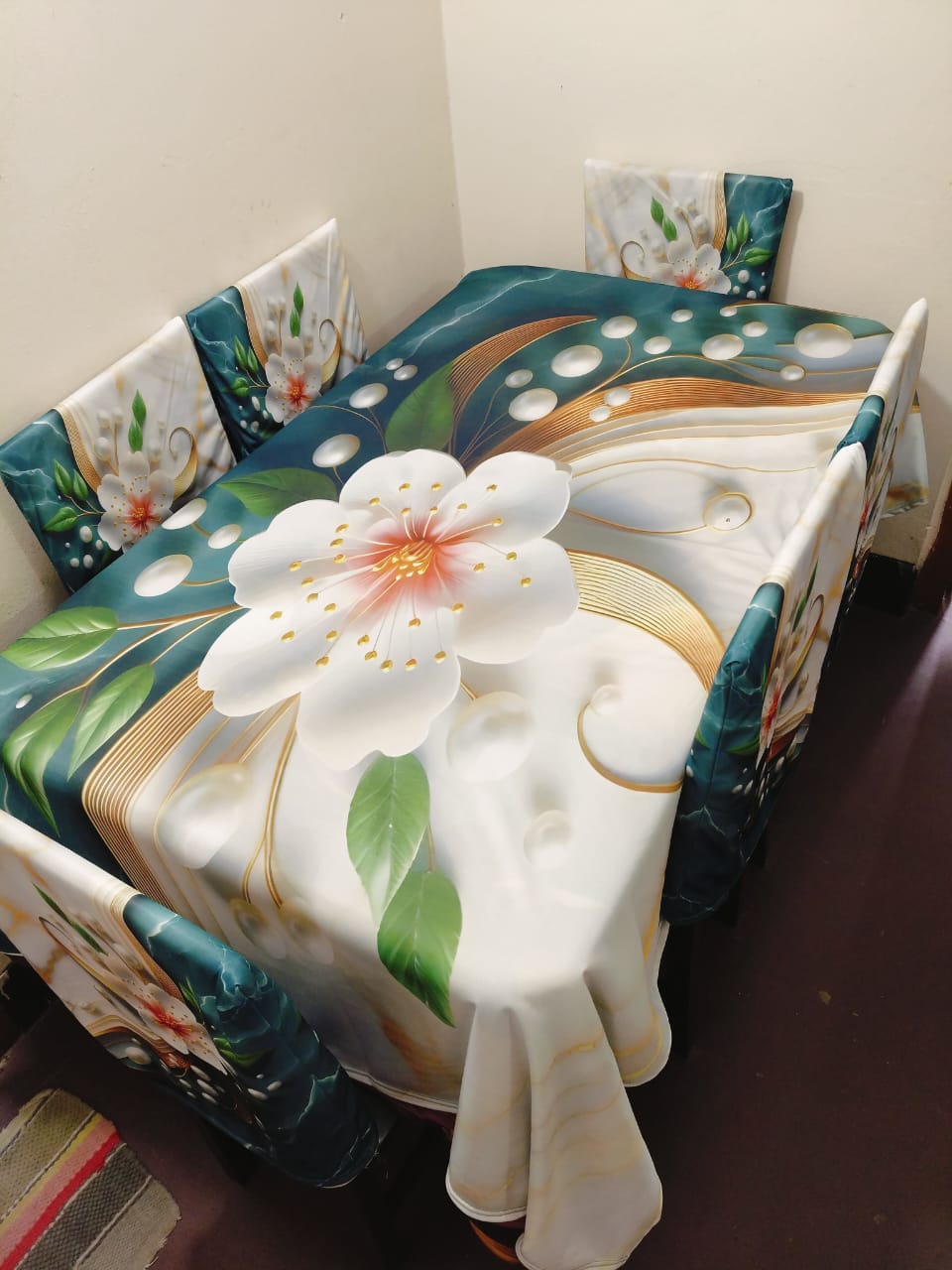 Buy china-premium-3d-print-table-cloth-set-ms-763 at Best Price In Bangladesh