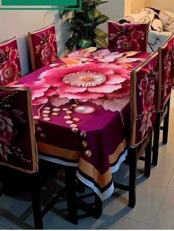 Buy china-premium-3d-print-table-cloth-set-ms-771 at Best Price In Bangladesh