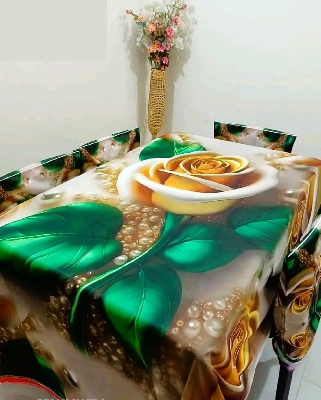 Buy china-premium-3d-print-table-cloth-set-ms-782 at Best Price In Bangladesh