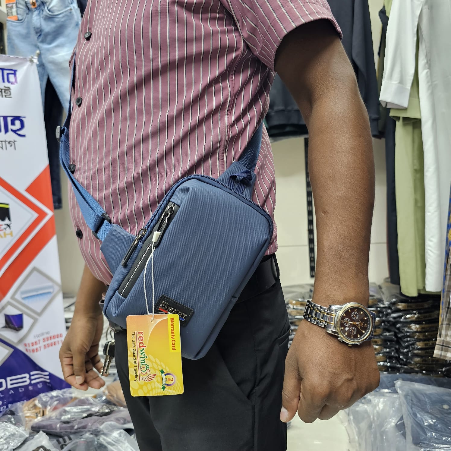 Buy Solid Color Square Men Bags Fashion Zipper Canvas Crossbody Bag  at best price in Bangladesh